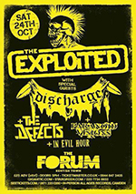 The Exploited - The O2 Forum, Kentish Town, London 24.10.15